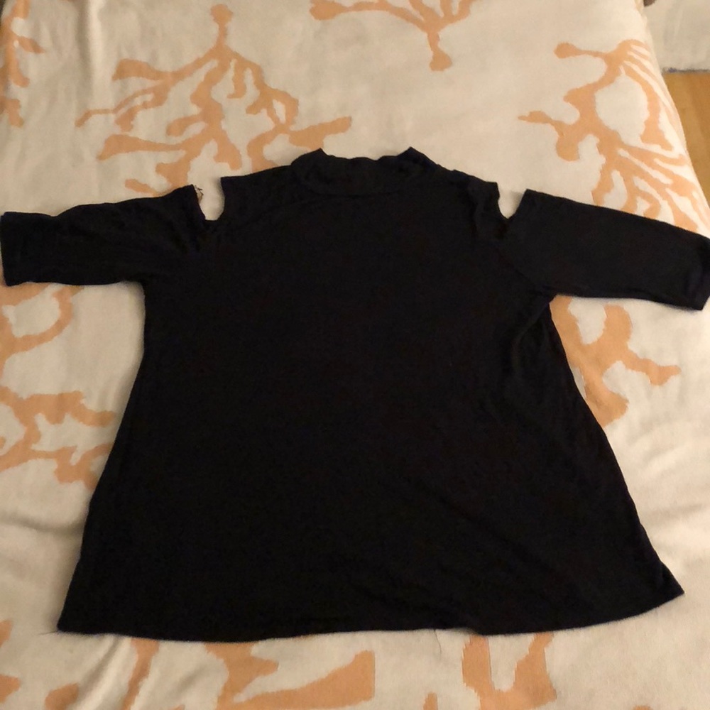 Black off the shoulder top
